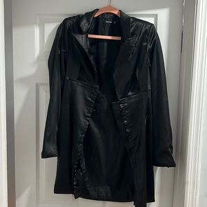 Collared black dress